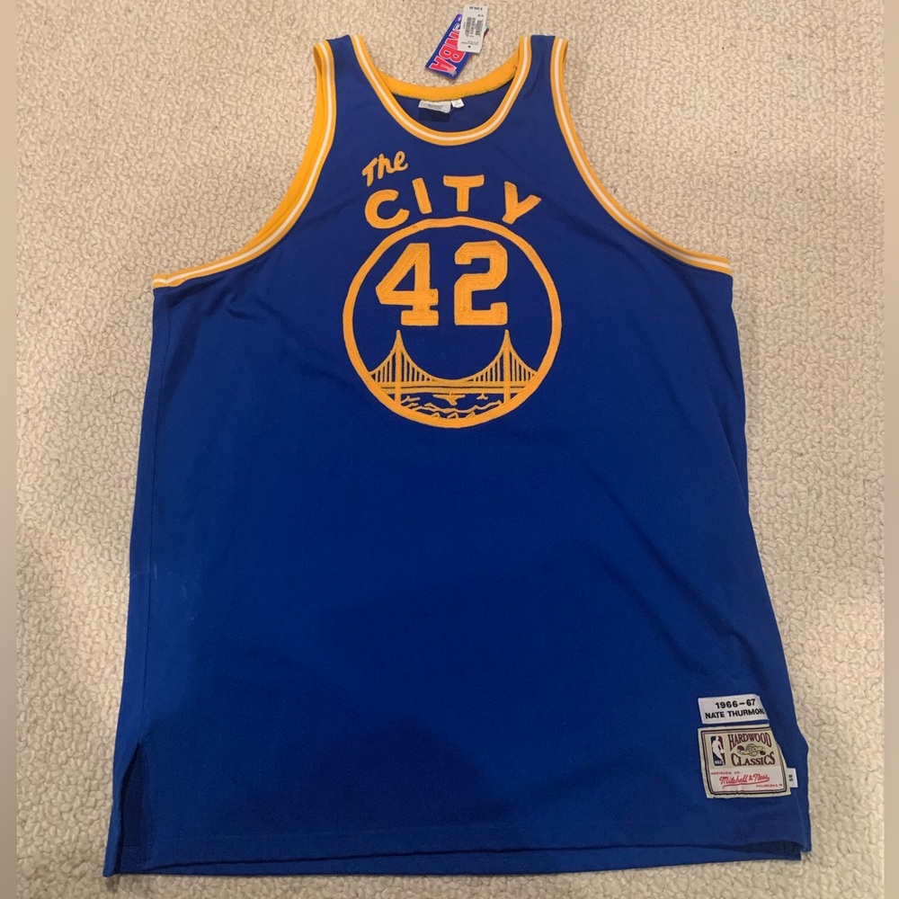 Vintage Warriors Nate Thurmond Jersey Size 56